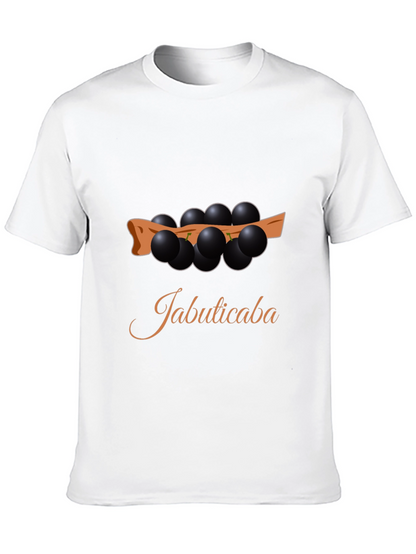 Jabuticaba Fruit Design Black T-Shirt