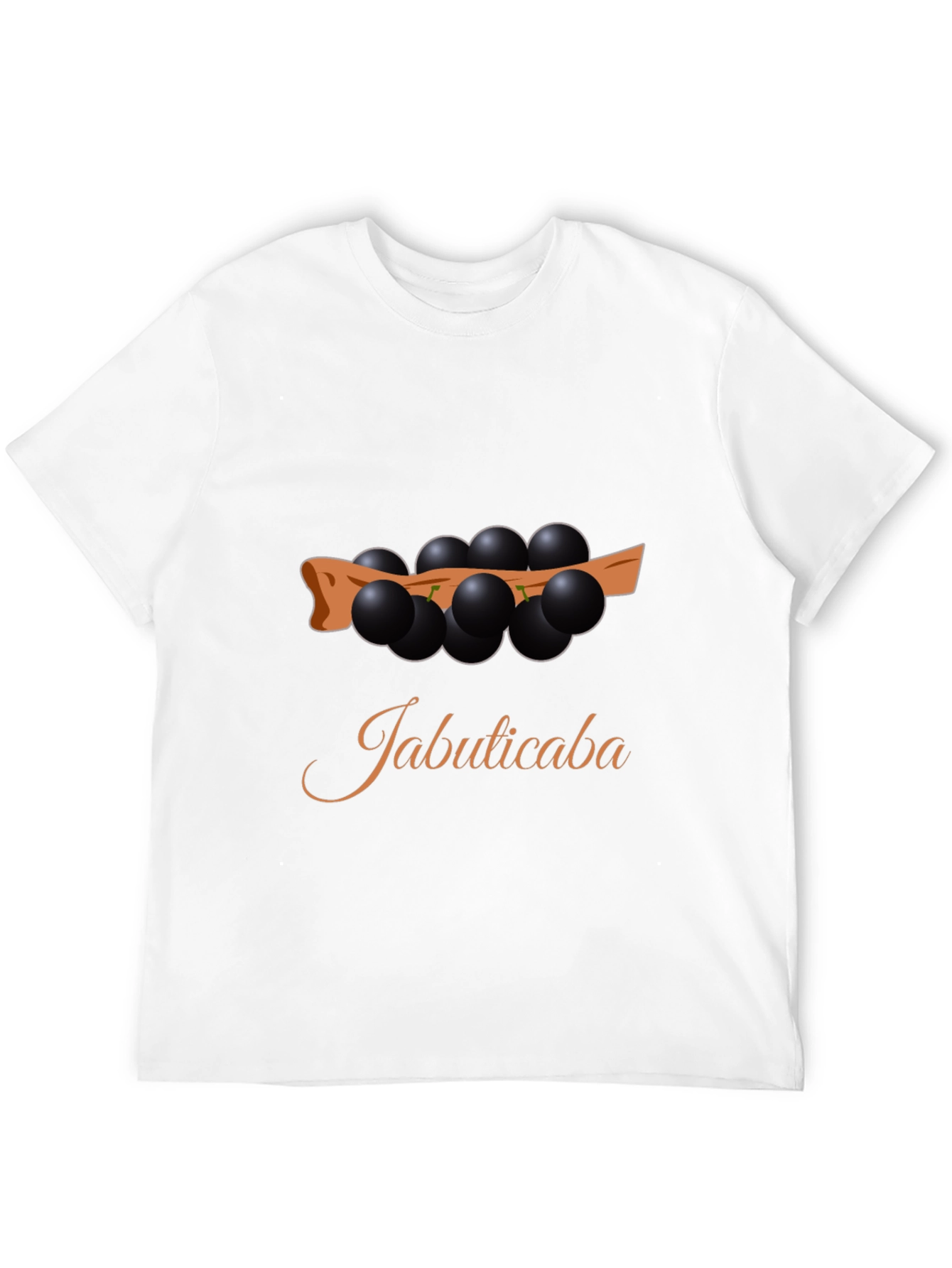 Jabuticaba Fruit Design Black T-Shirt