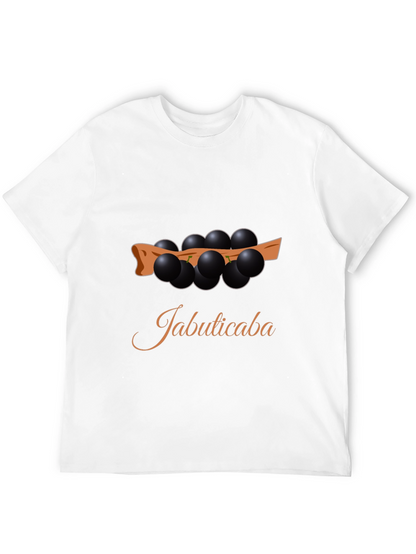 Jabuticaba Fruit Design Black T-Shirt