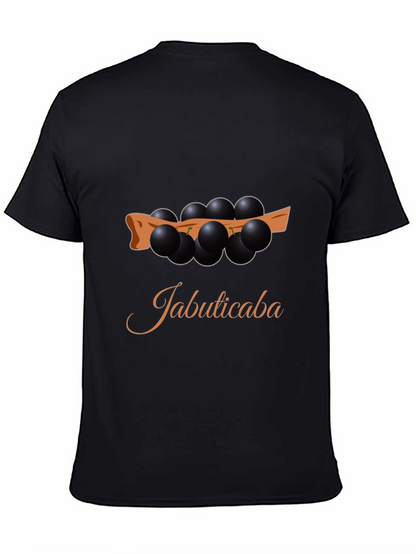 Jabuticaba Fruit Design Black T-Shirt