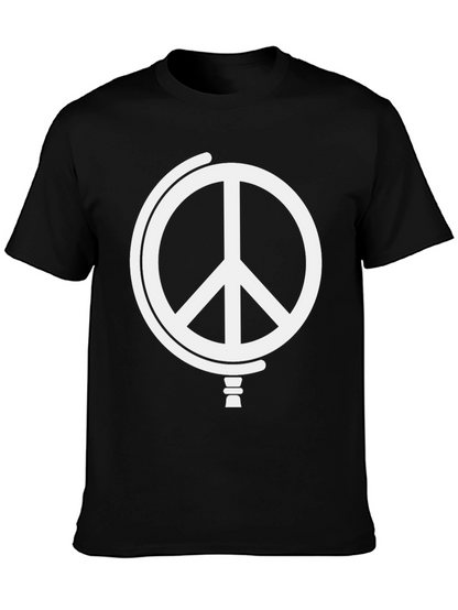 Peace Globe Graphic T-Shirt - Black