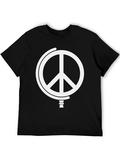 Peace Globe Graphic T-Shirt - Black