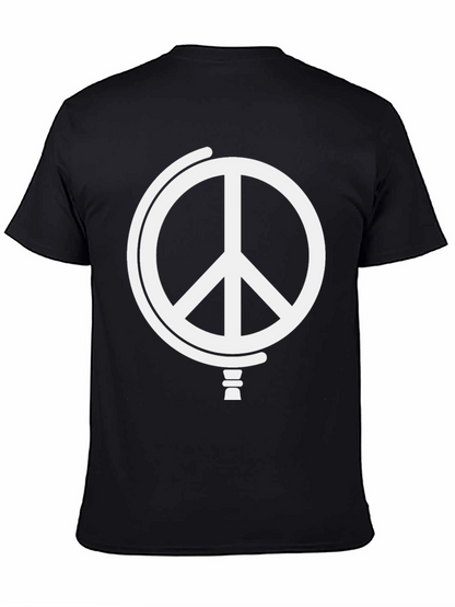 Peace Globe Graphic T-Shirt - Black