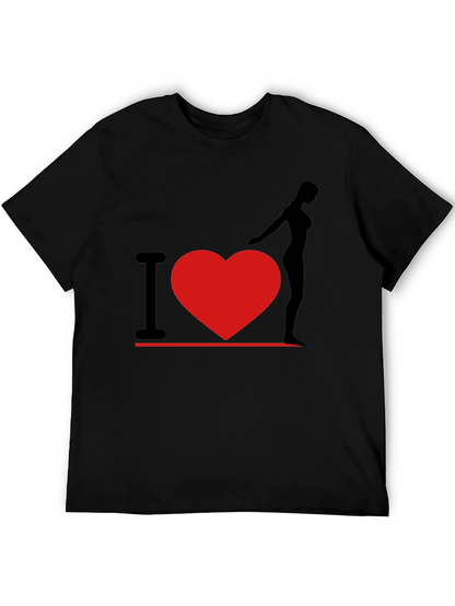 I Heart Woman T-Shirt - Black Graphic Tee