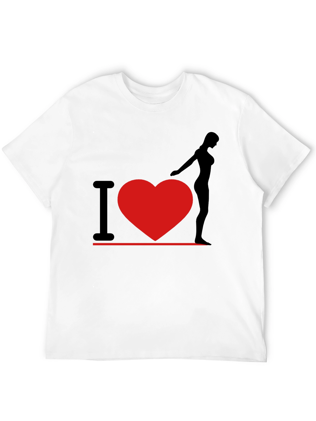 I Heart Woman T-Shirt - Black Graphic Tee