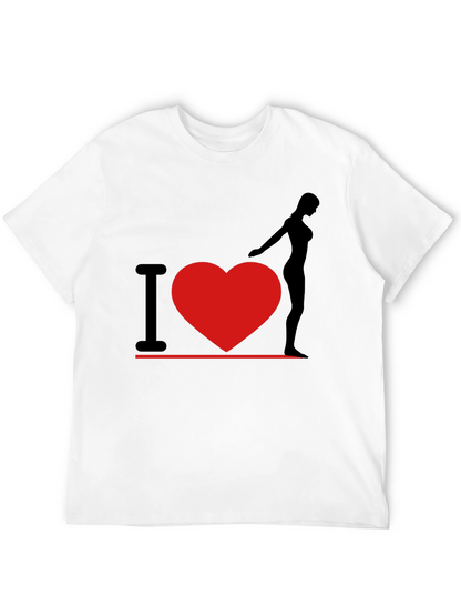 I Heart Woman T-Shirt - Black Graphic Tee