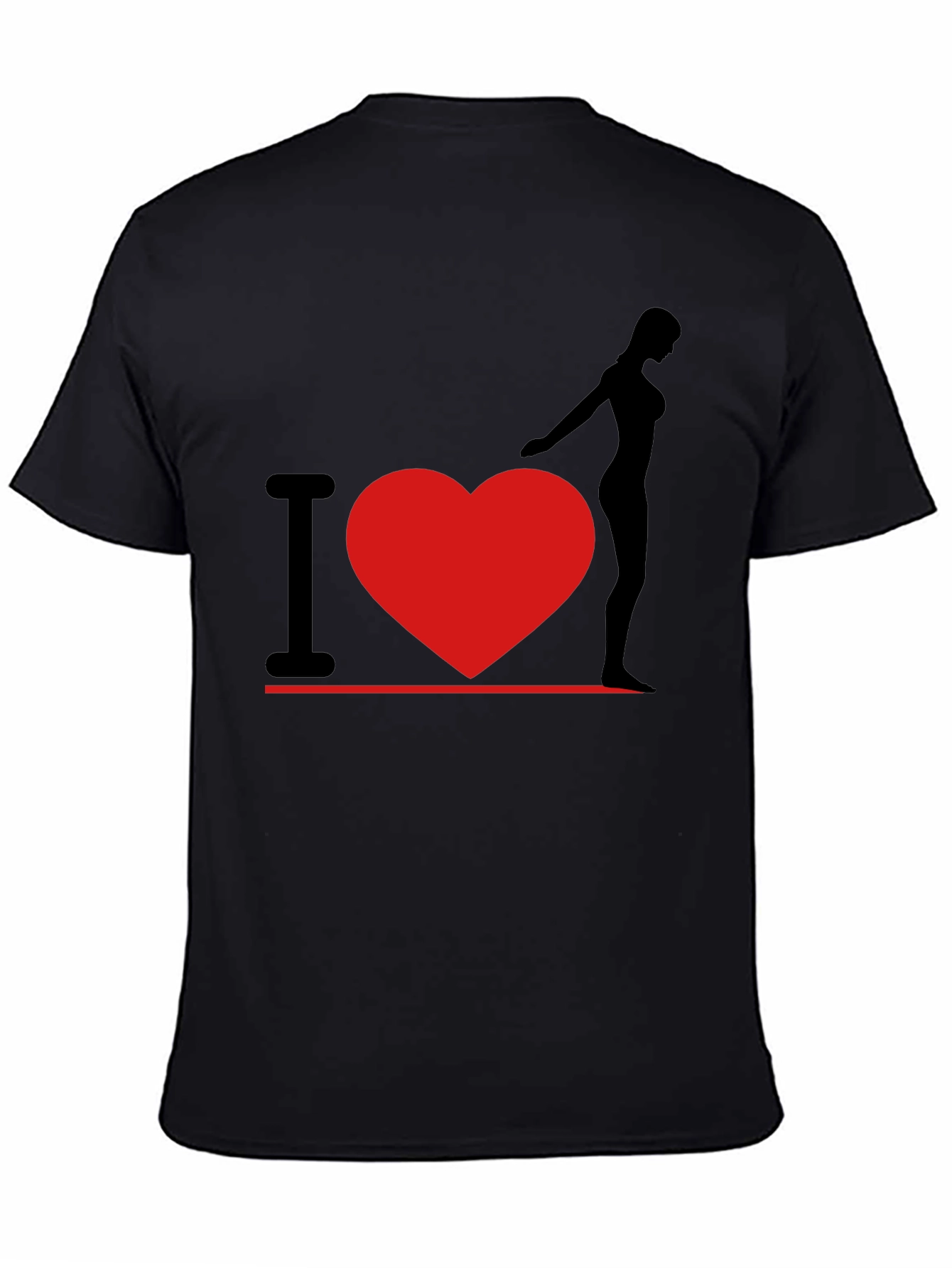 I Heart Woman T-Shirt - Black Graphic Tee