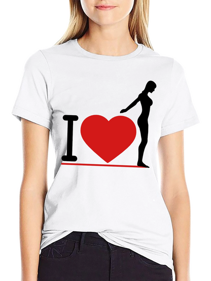 I Heart Woman T-Shirt - Black Graphic Tee