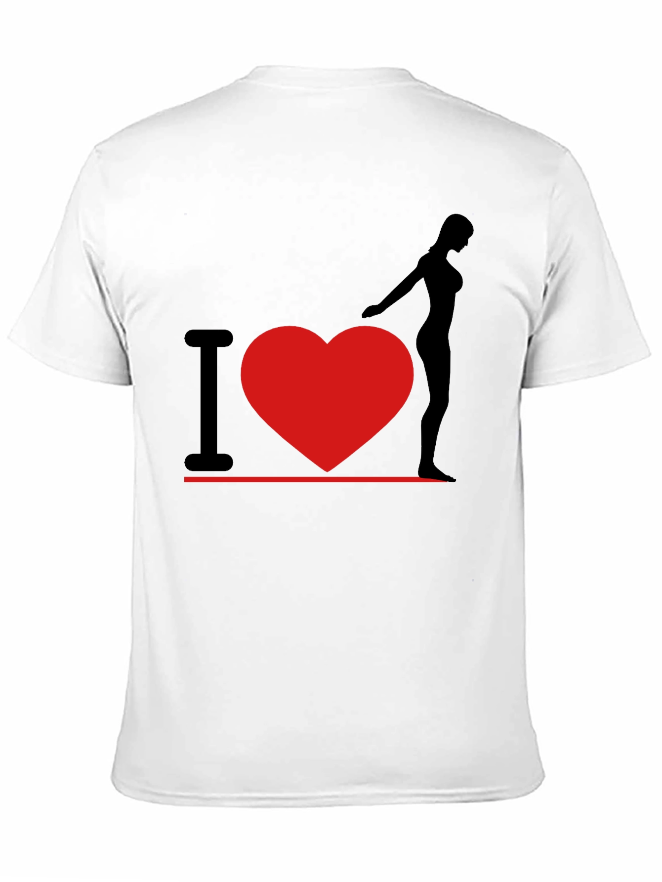 I Heart Woman T-Shirt - Black Graphic Tee