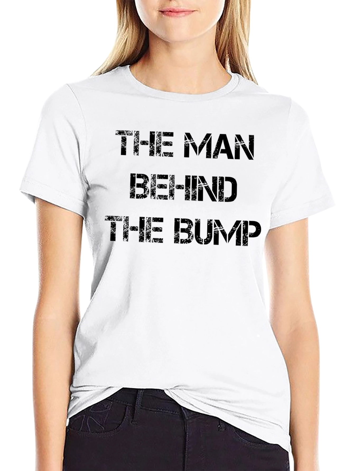 The Man Behind The Bump T-Shirt - Black