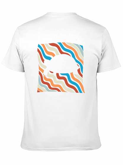 Retro Turtle Silhouette Tee - Cool Black T-Shirt