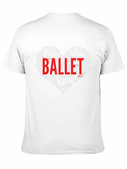 Ballet Word Art Heart T-Shirt