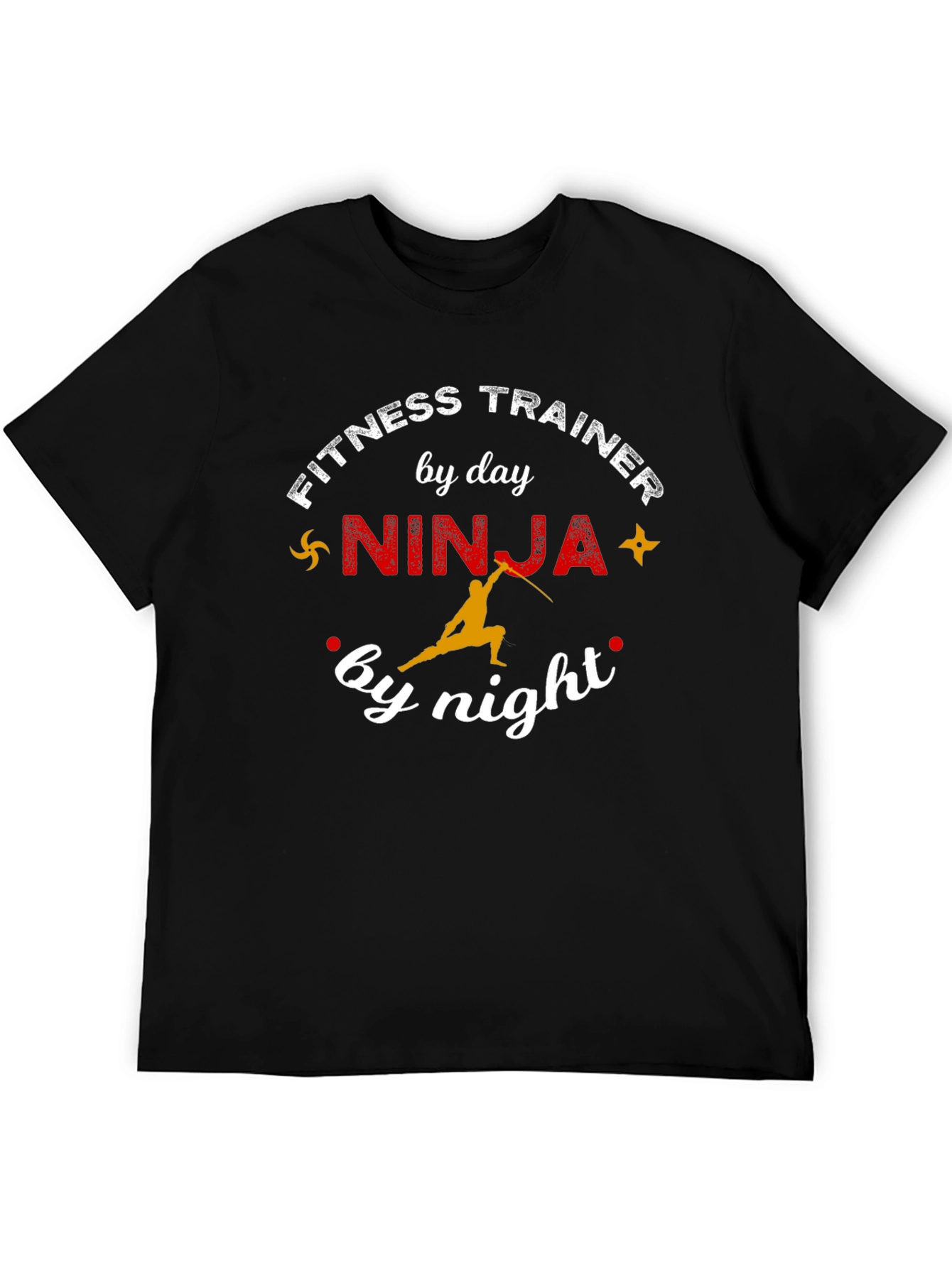 Fitness Trainer Ninja Funny Graphic T-Shirt