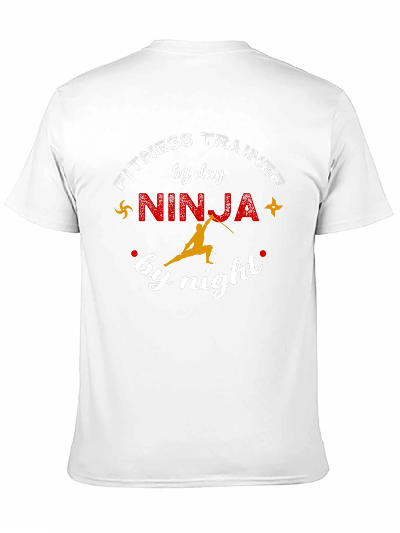Fitness Trainer Ninja Funny Graphic T-Shirt