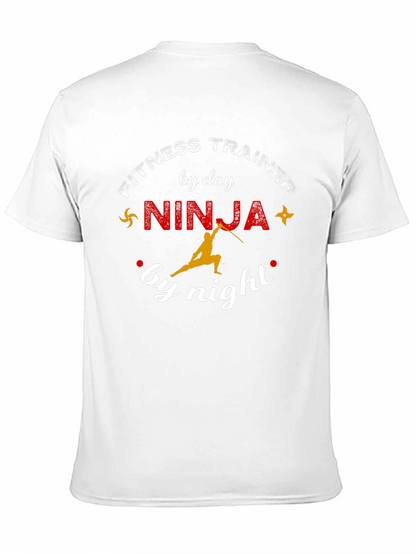 Fitness Trainer Ninja Funny Graphic T-Shirt