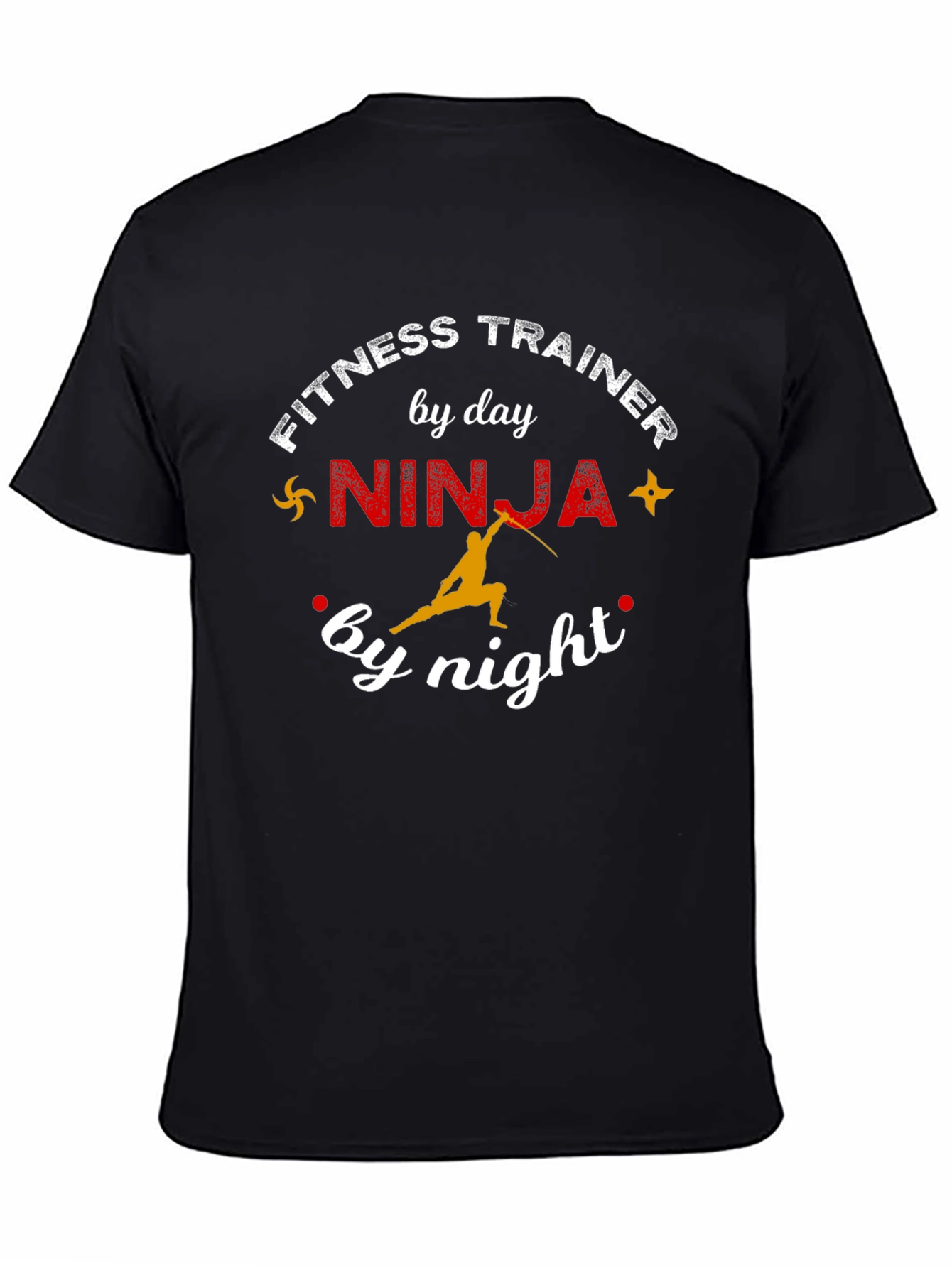 Fitness Trainer Ninja Funny Graphic T-Shirt