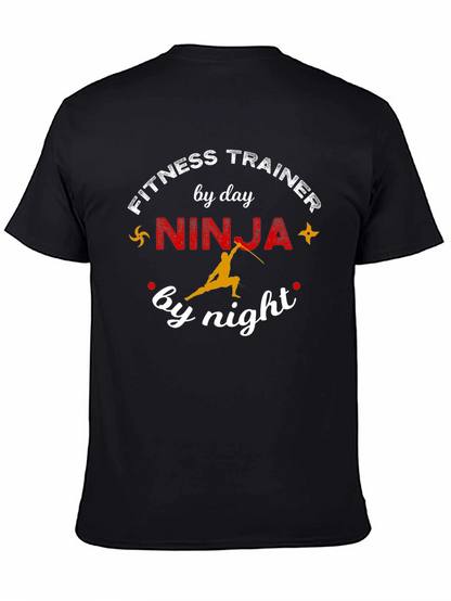 Fitness Trainer Ninja Funny Graphic T-Shirt