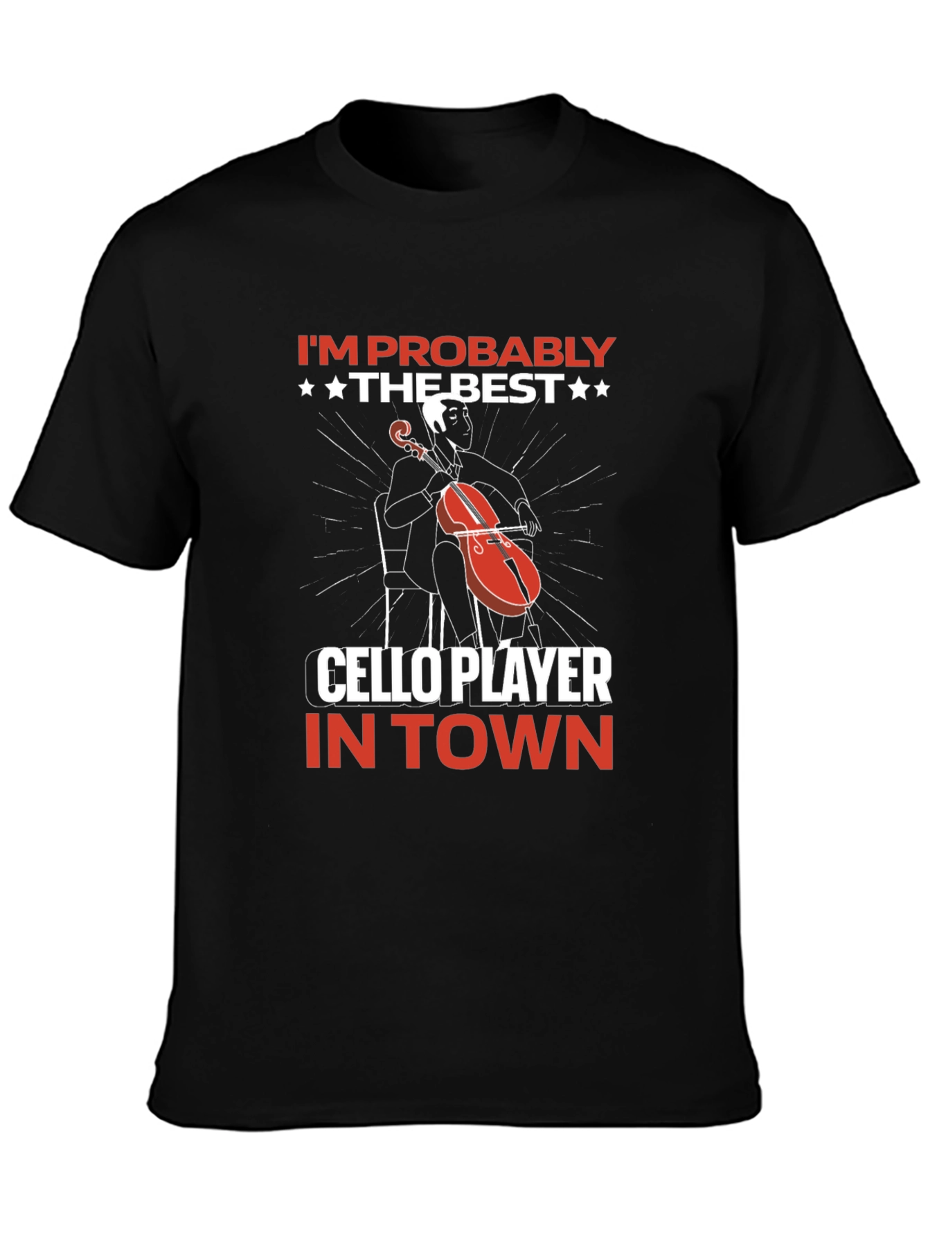 Best Cello Player T-Shirt: Music Lover Gift