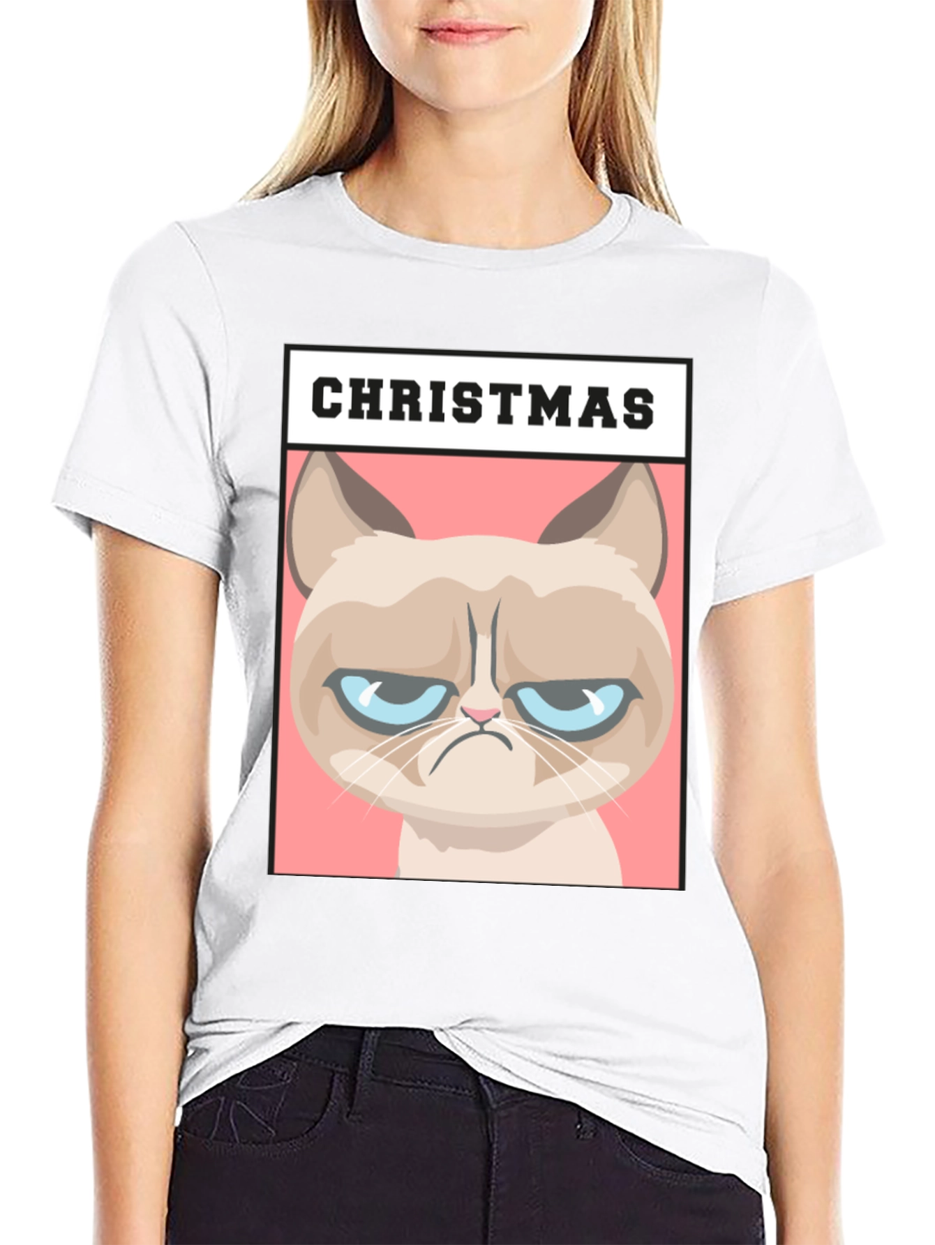 Grumpy Cat Christmas T-Shirt - Holiday Humor