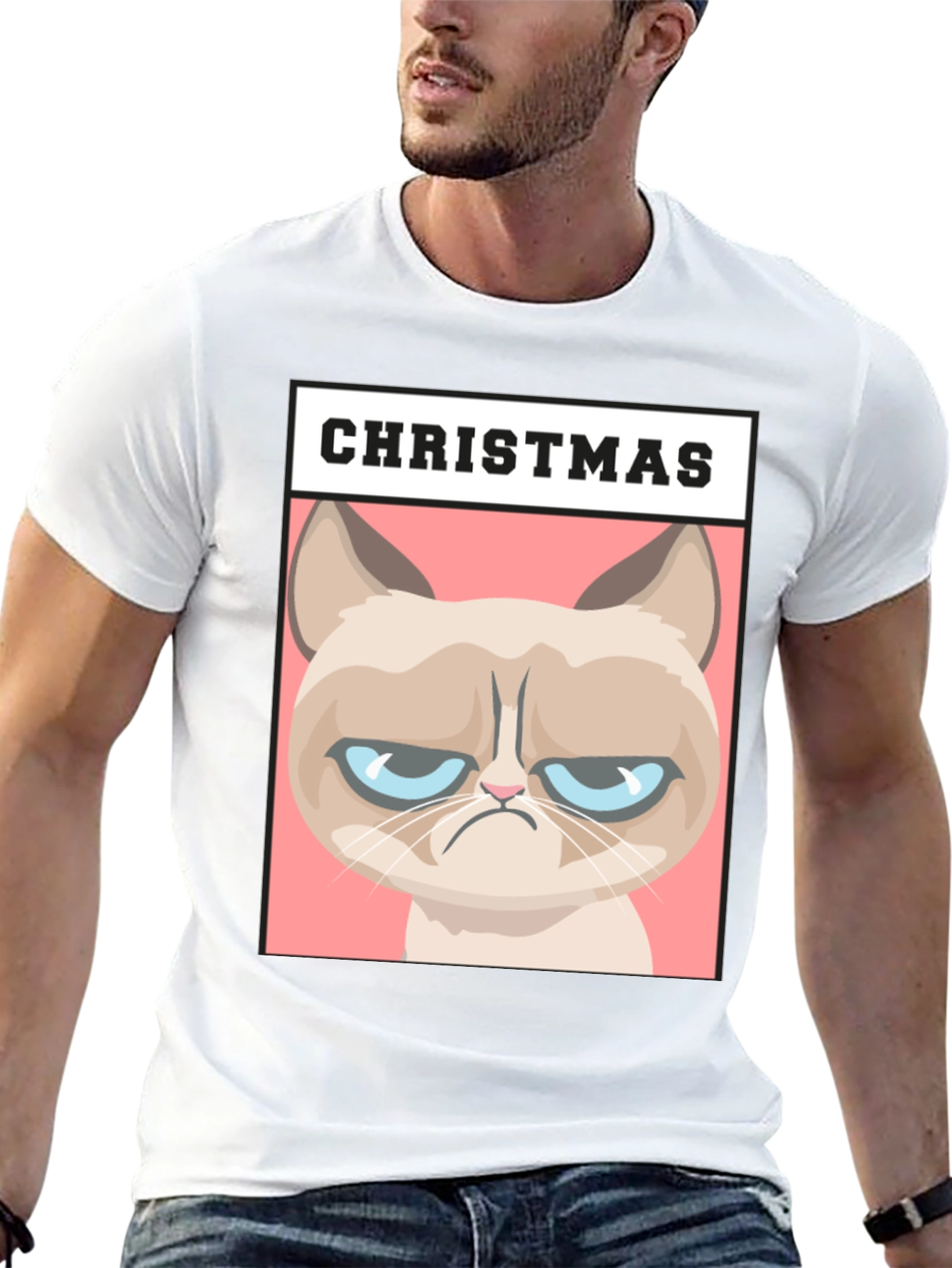 Grumpy Cat Christmas T-Shirt - Holiday Humor