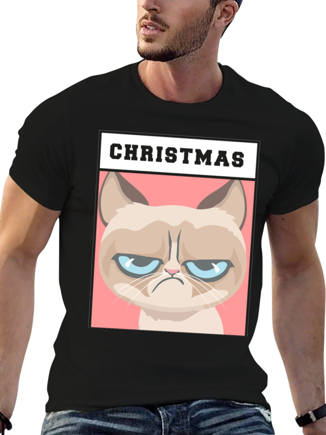 Grumpy Cat Christmas T-Shirt - Holiday Humor