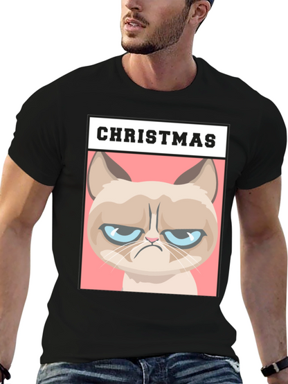 Grumpy Cat Christmas T-Shirt - Holiday Humor