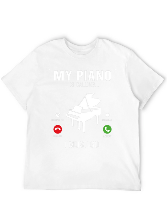 Piano Calling T-Shirt - Musician Novelty Tee