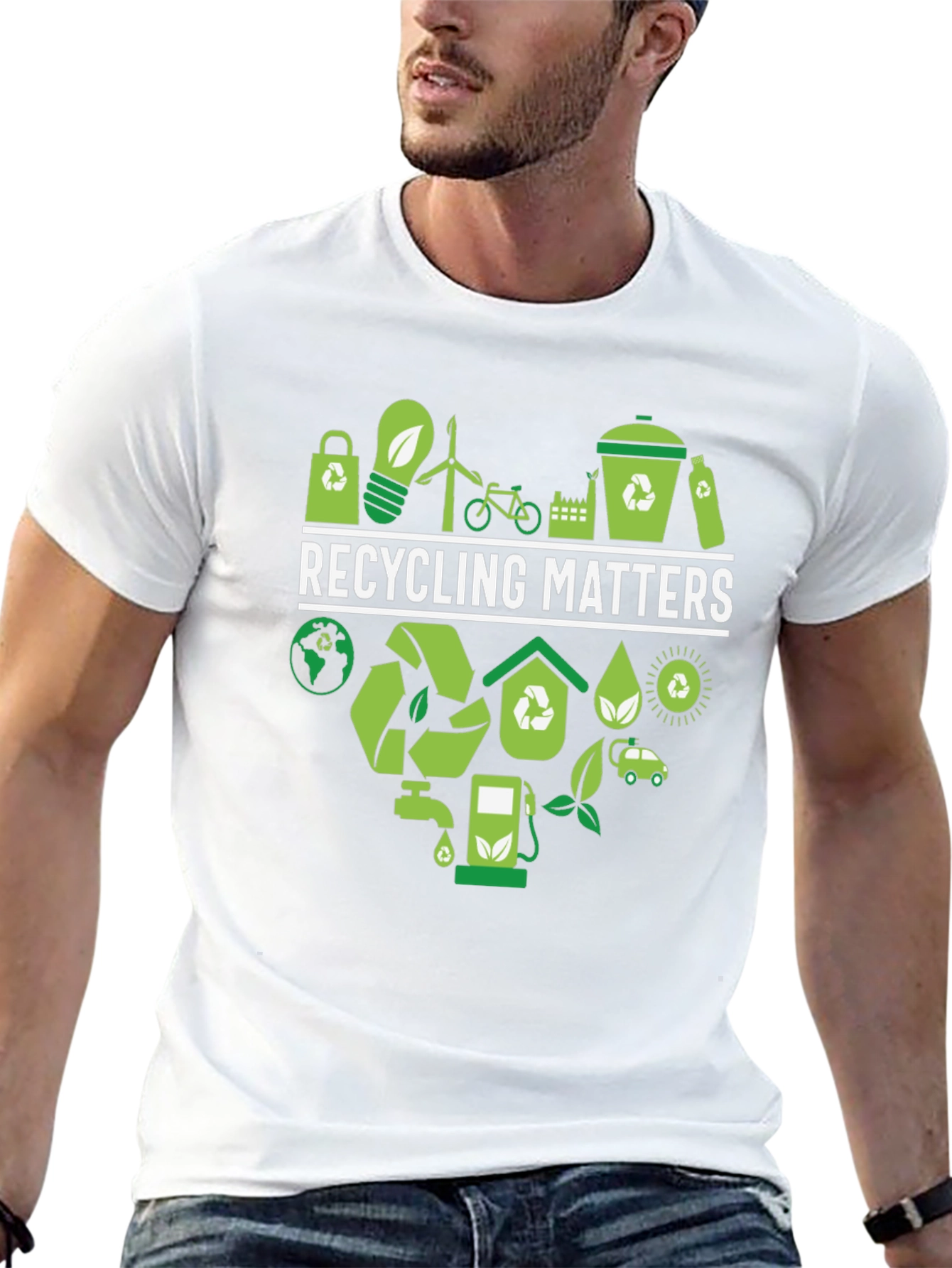 Recycling Matters Graphic Tee - Eco-Friendly Design