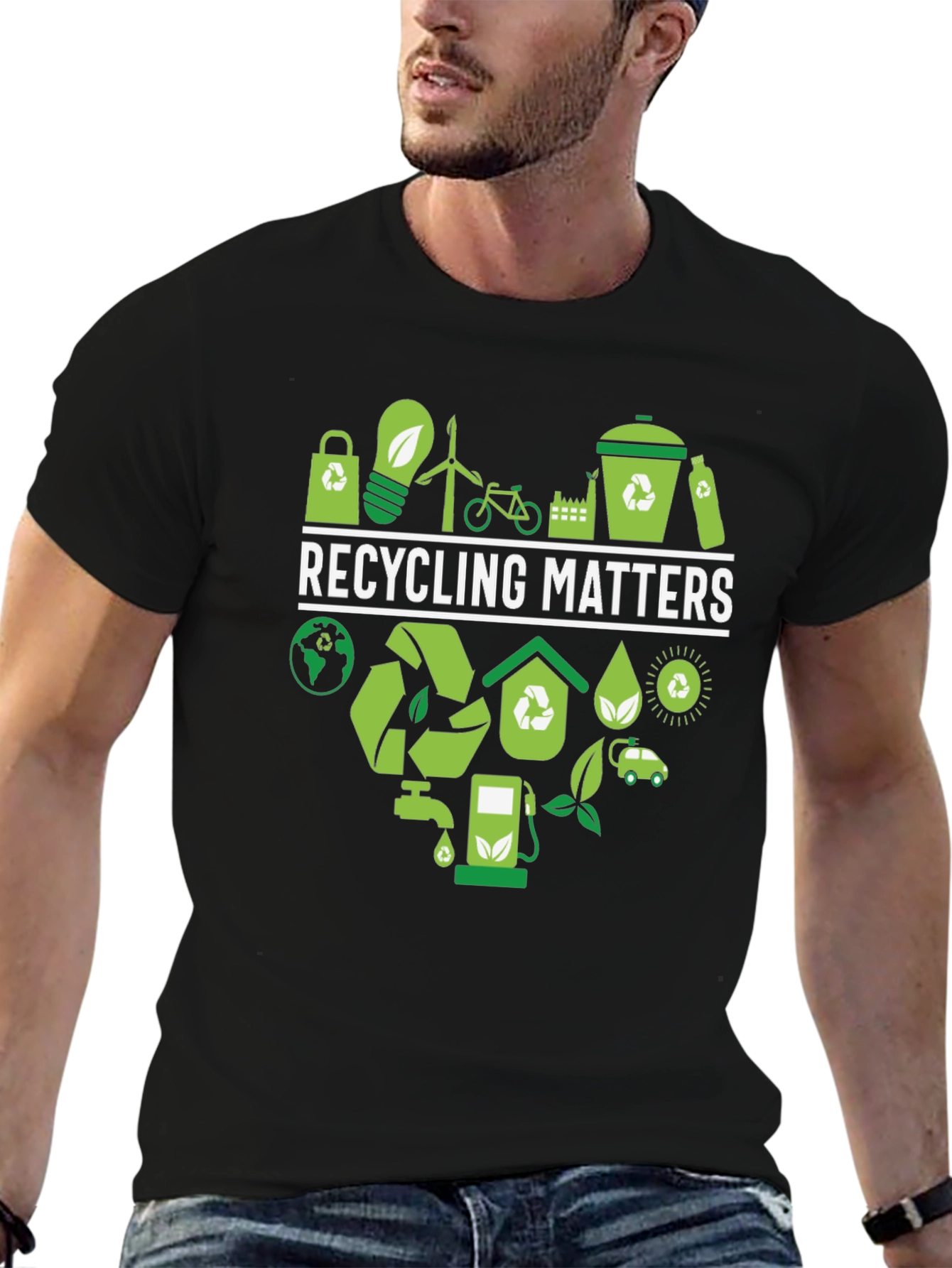 Recycling Matters Graphic Tee - Eco-Friendly Design