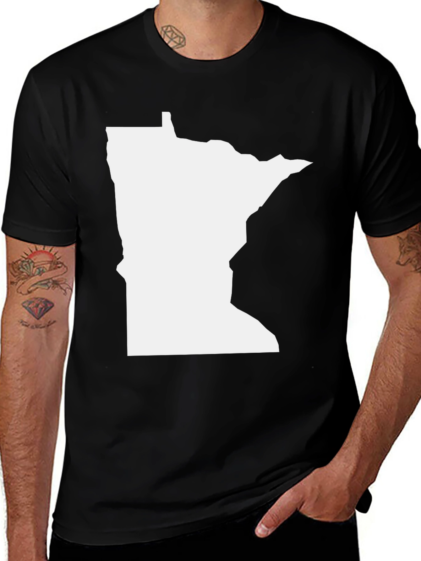 Minnesota State Outline T-Shirt