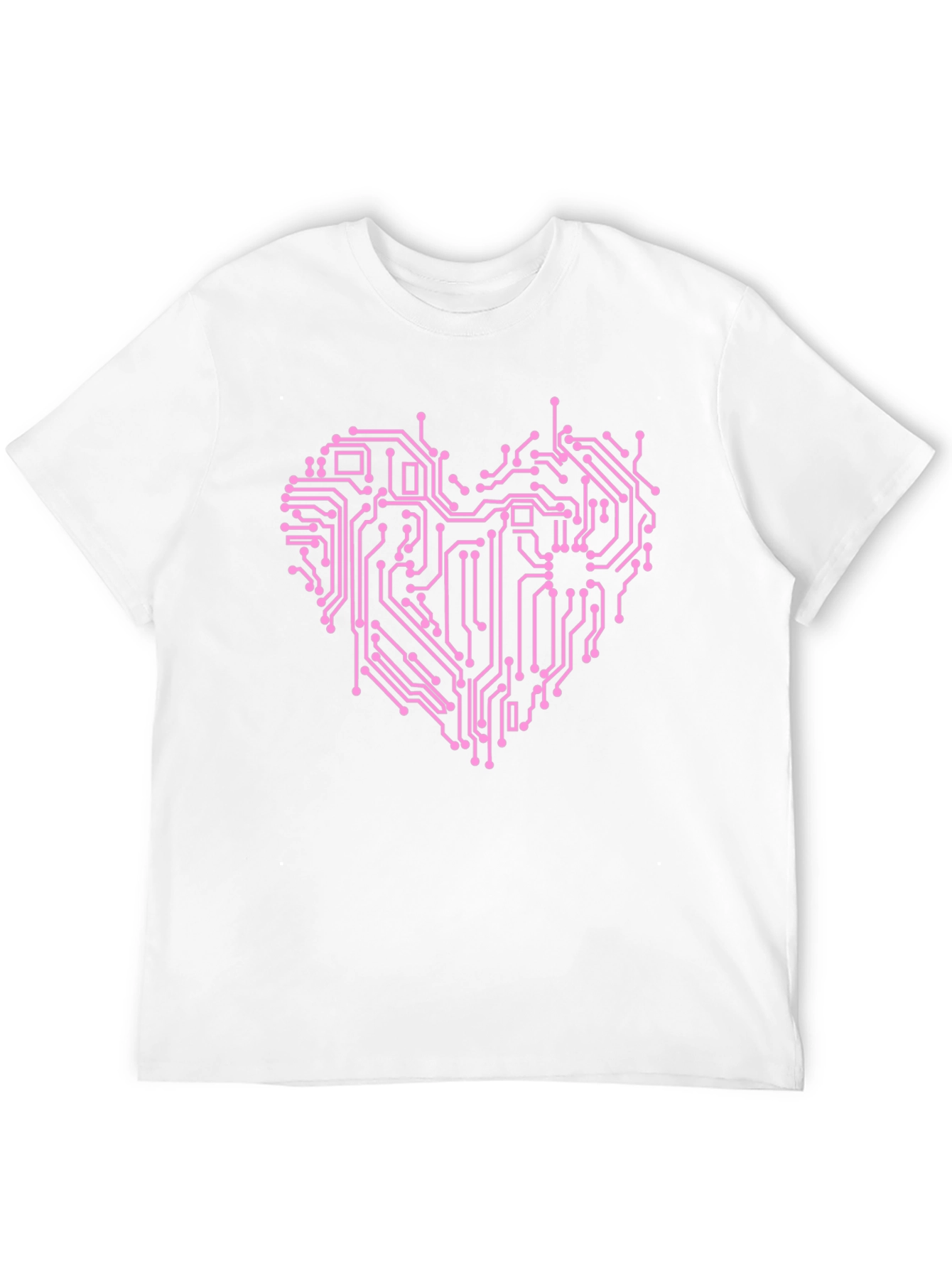 Circuit Board Heart Graphic T-Shirt