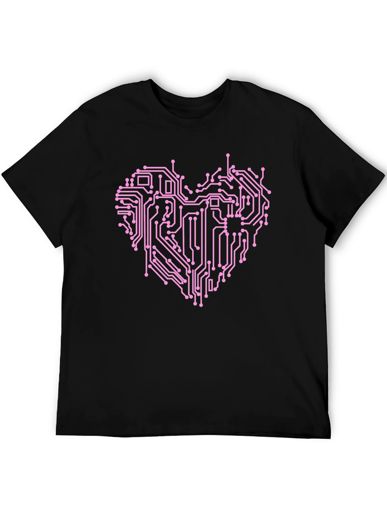 Circuit Board Heart Graphic T-Shirt