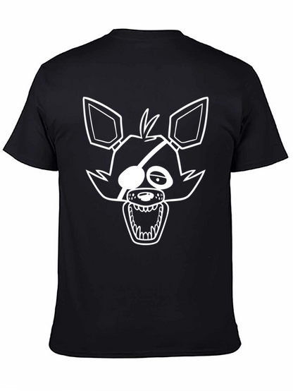 Foxy FNAF Graphic Tee - Black Cotton Blend