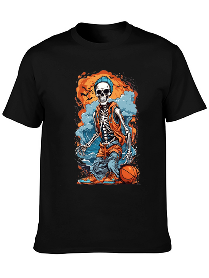 Skeleton Basketball Graphic Tee