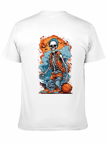 Skeleton Basketball Graphic Tee