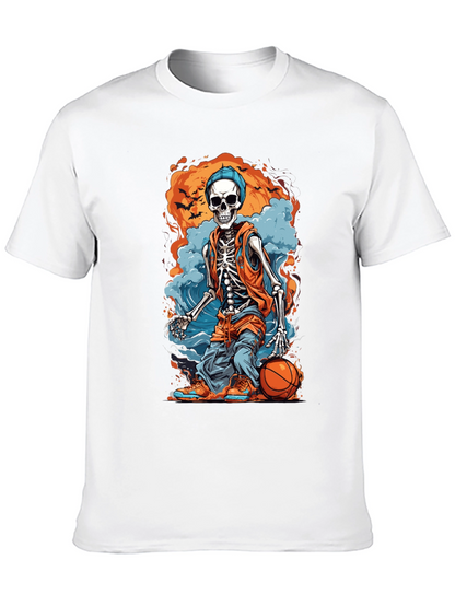 Skeleton Basketball Graphic Tee