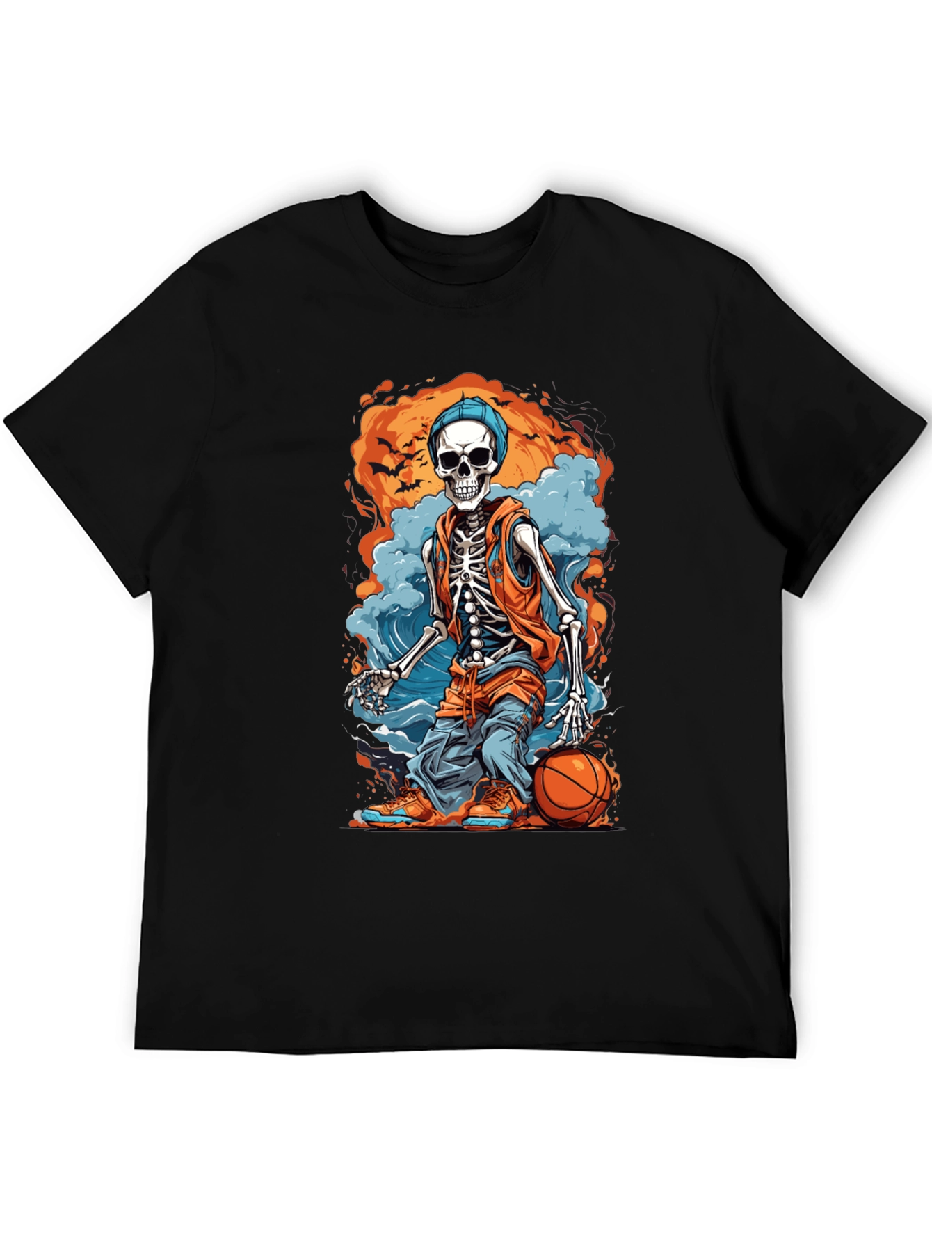 Skeleton Basketball Graphic Tee