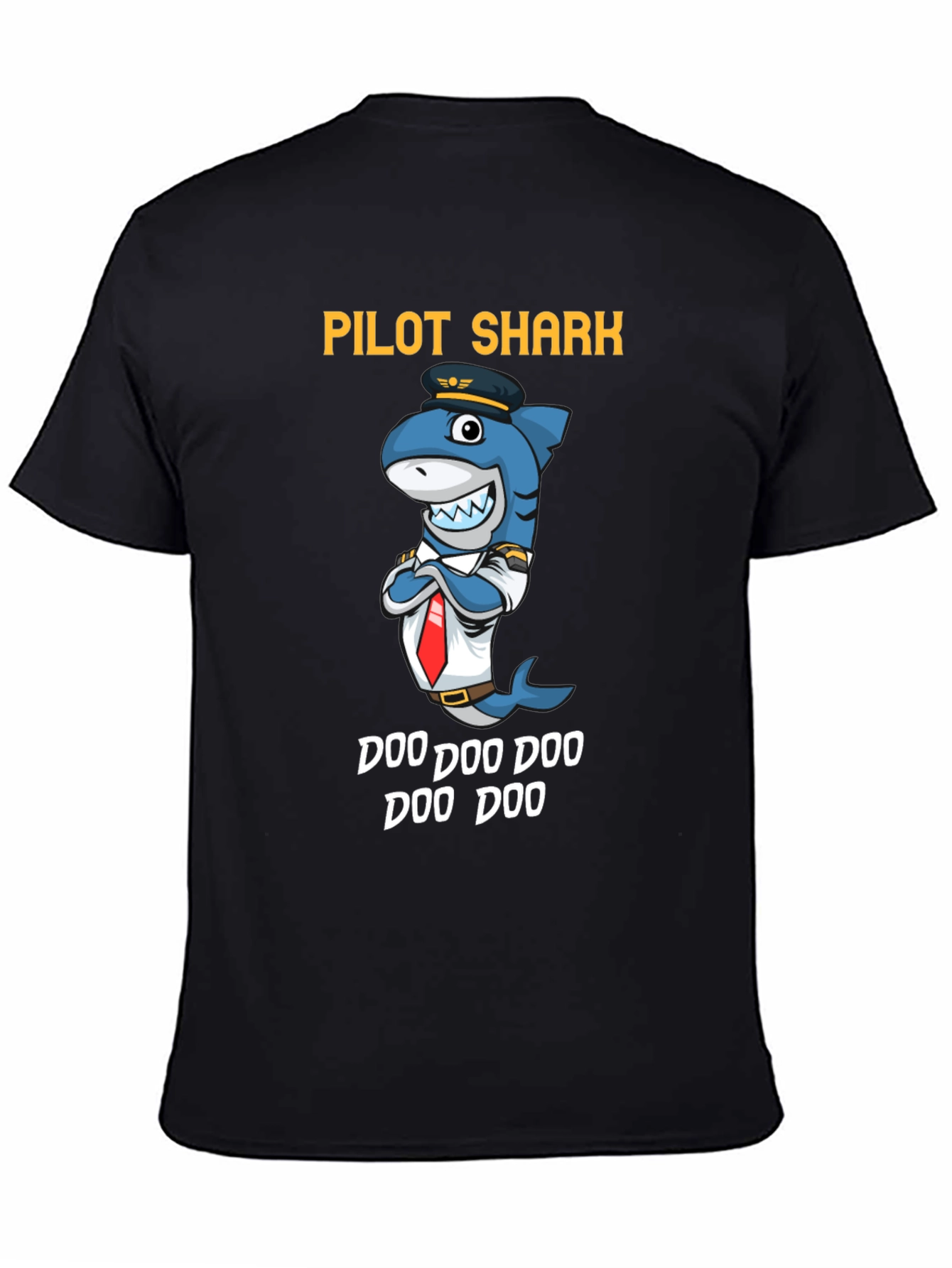 Pilot Shark Doo Doo Funny T-Shirt