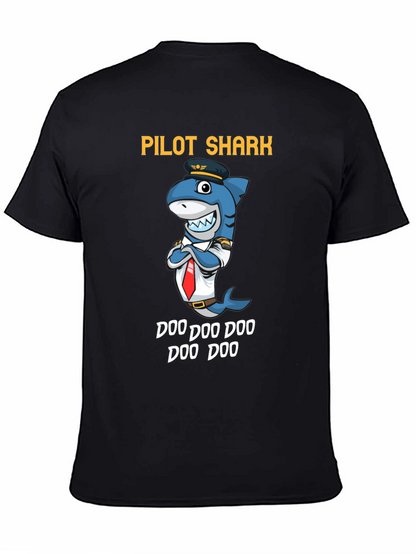 Pilot Shark Doo Doo Funny T-Shirt