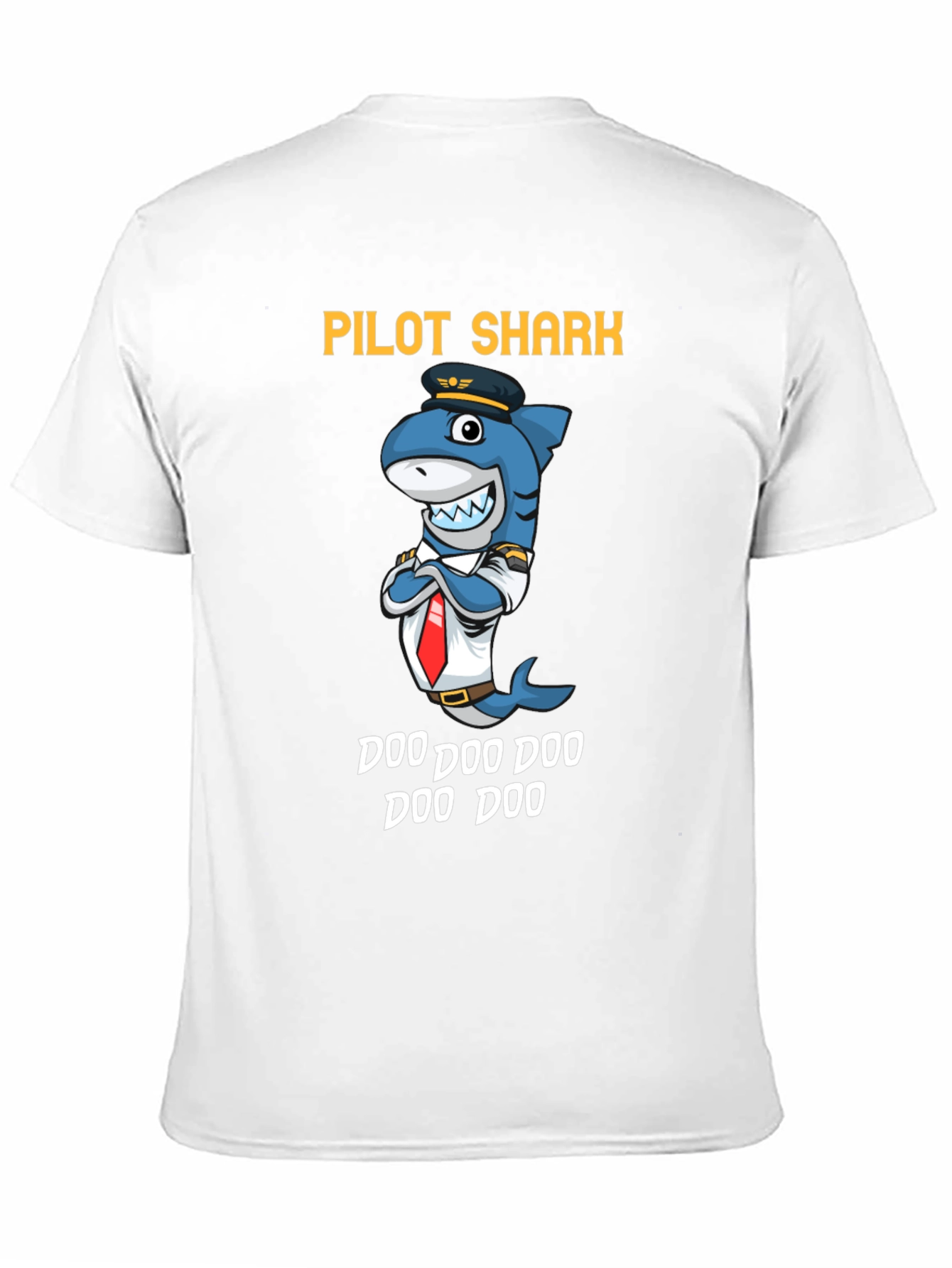 Pilot Shark Doo Doo Funny T-Shirt