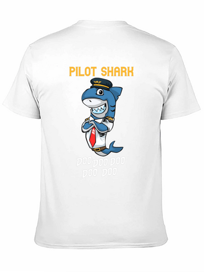 Pilot Shark Doo Doo Funny T-Shirt
