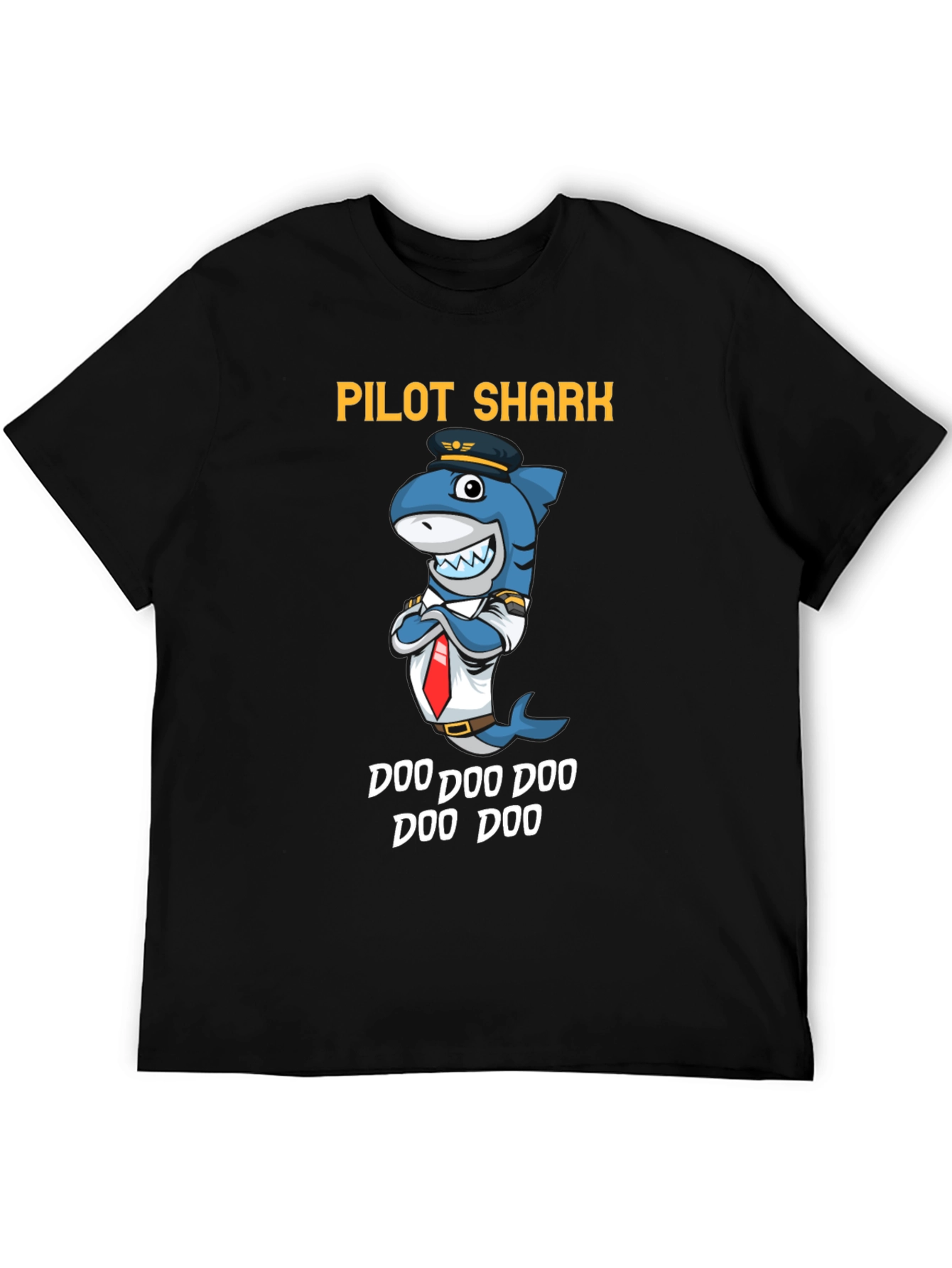 Pilot Shark Doo Doo Funny T-Shirt