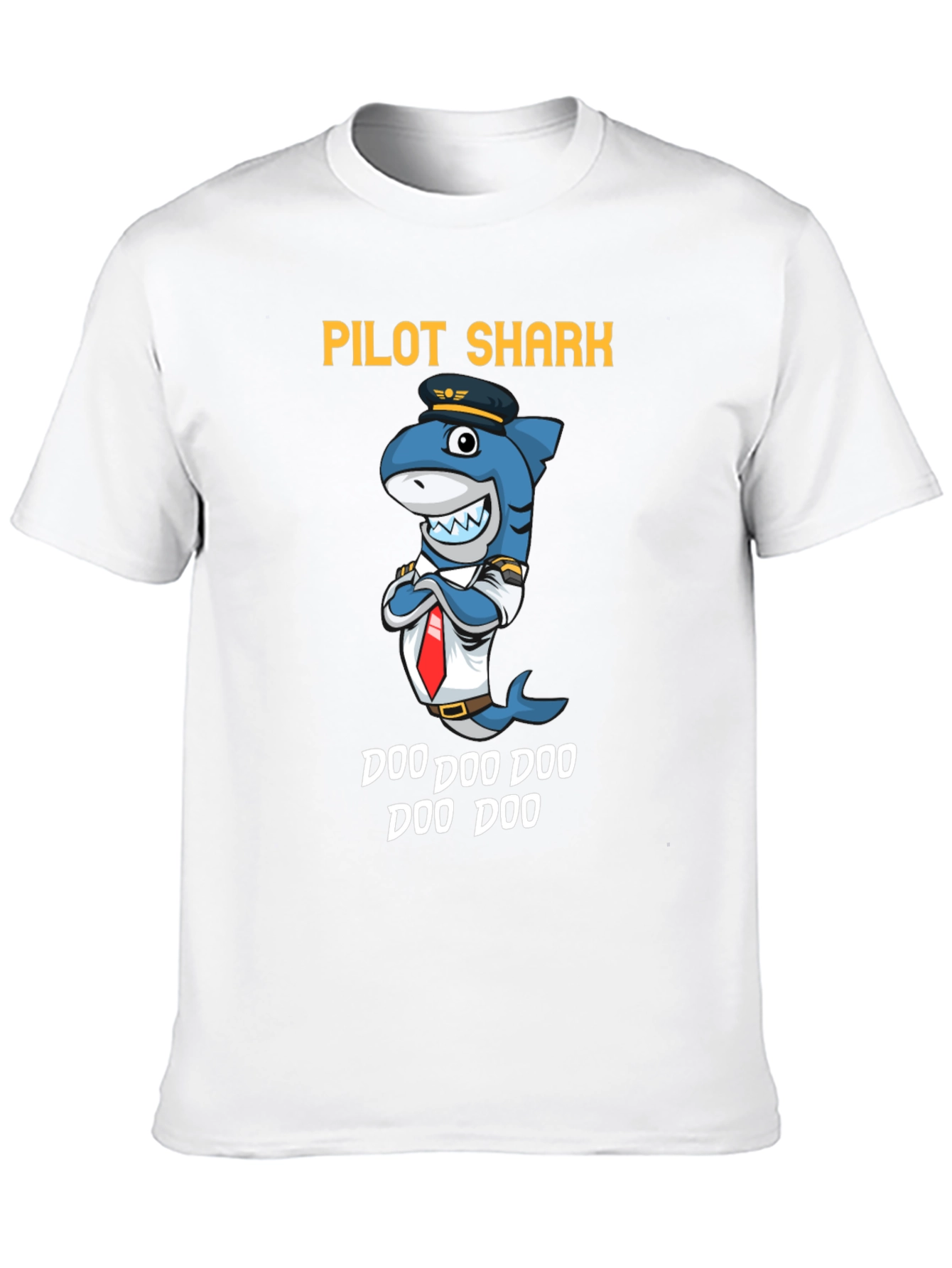 Pilot Shark Doo Doo Funny T-Shirt
