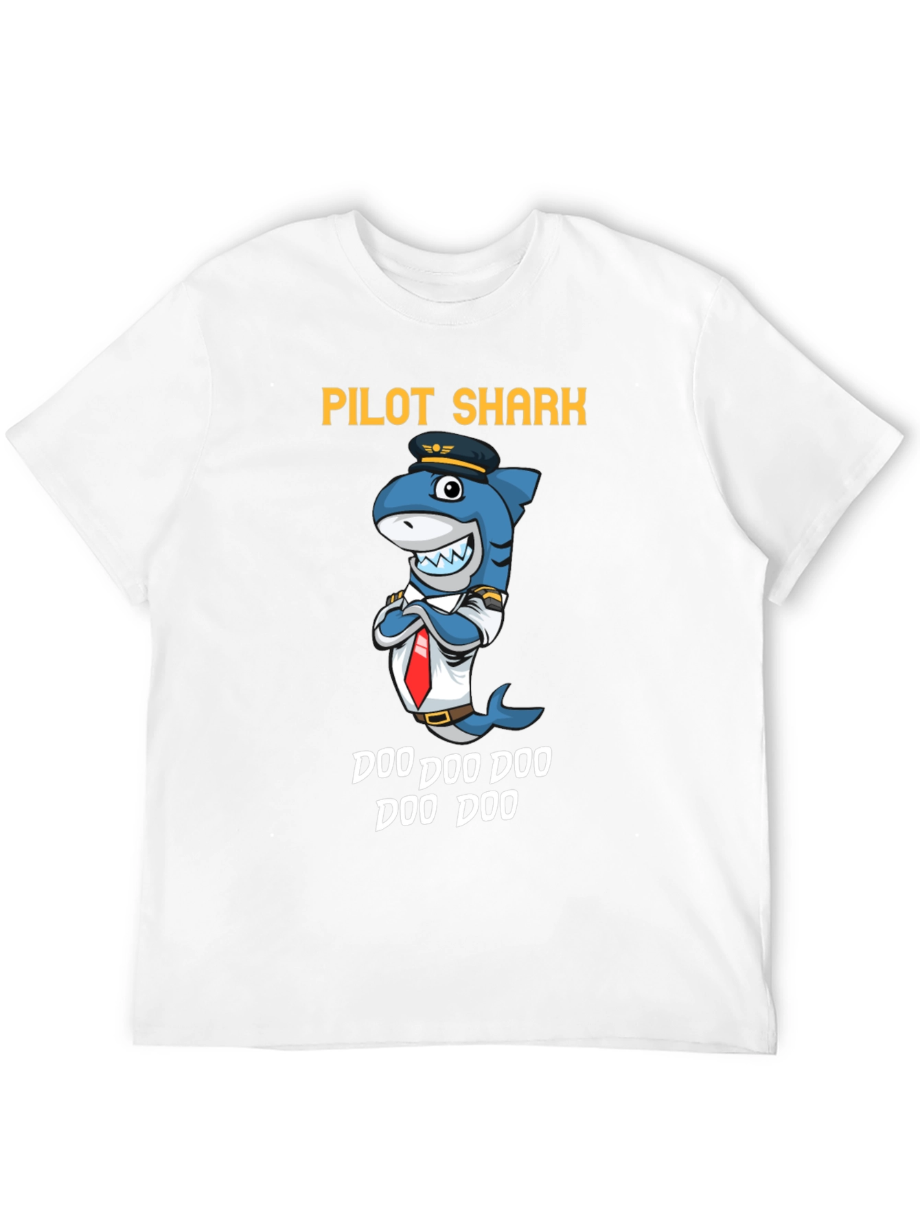 Pilot Shark Doo Doo Funny T-Shirt