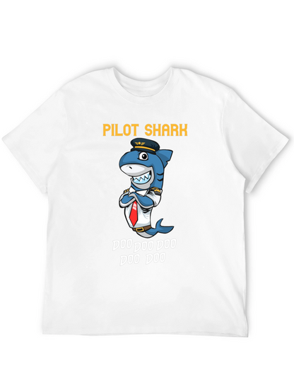 Pilot Shark Doo Doo Funny T-Shirt