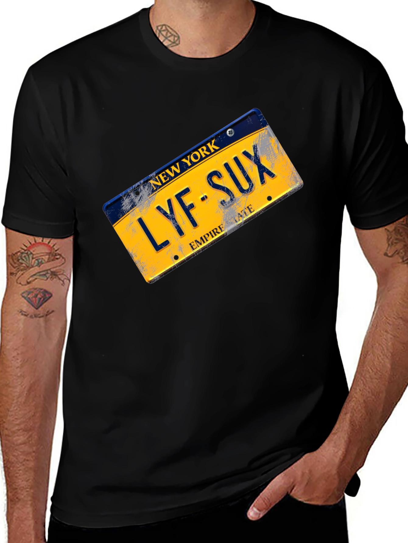 New York LYF-SUX Graphic T-Shirt