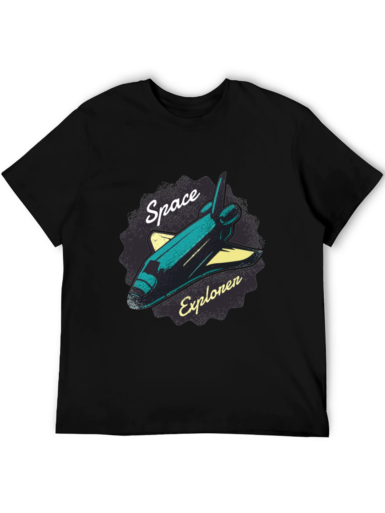 Space Explorer Graphic T-Shirt - Black