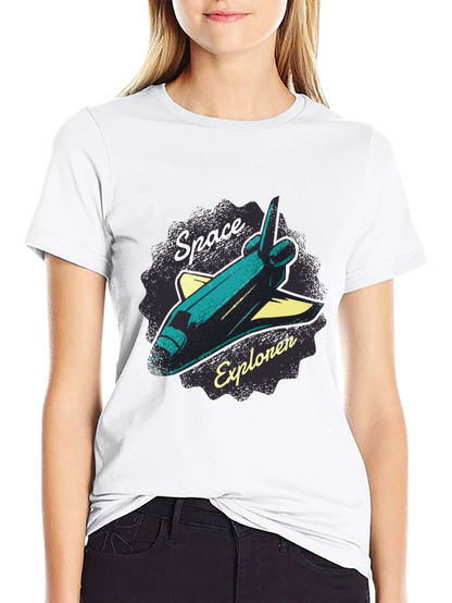 Space Explorer Graphic T-Shirt - Black