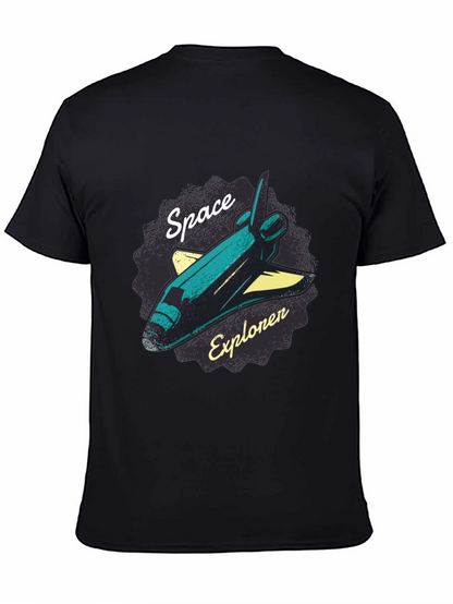 Space Explorer Graphic T-Shirt - Black