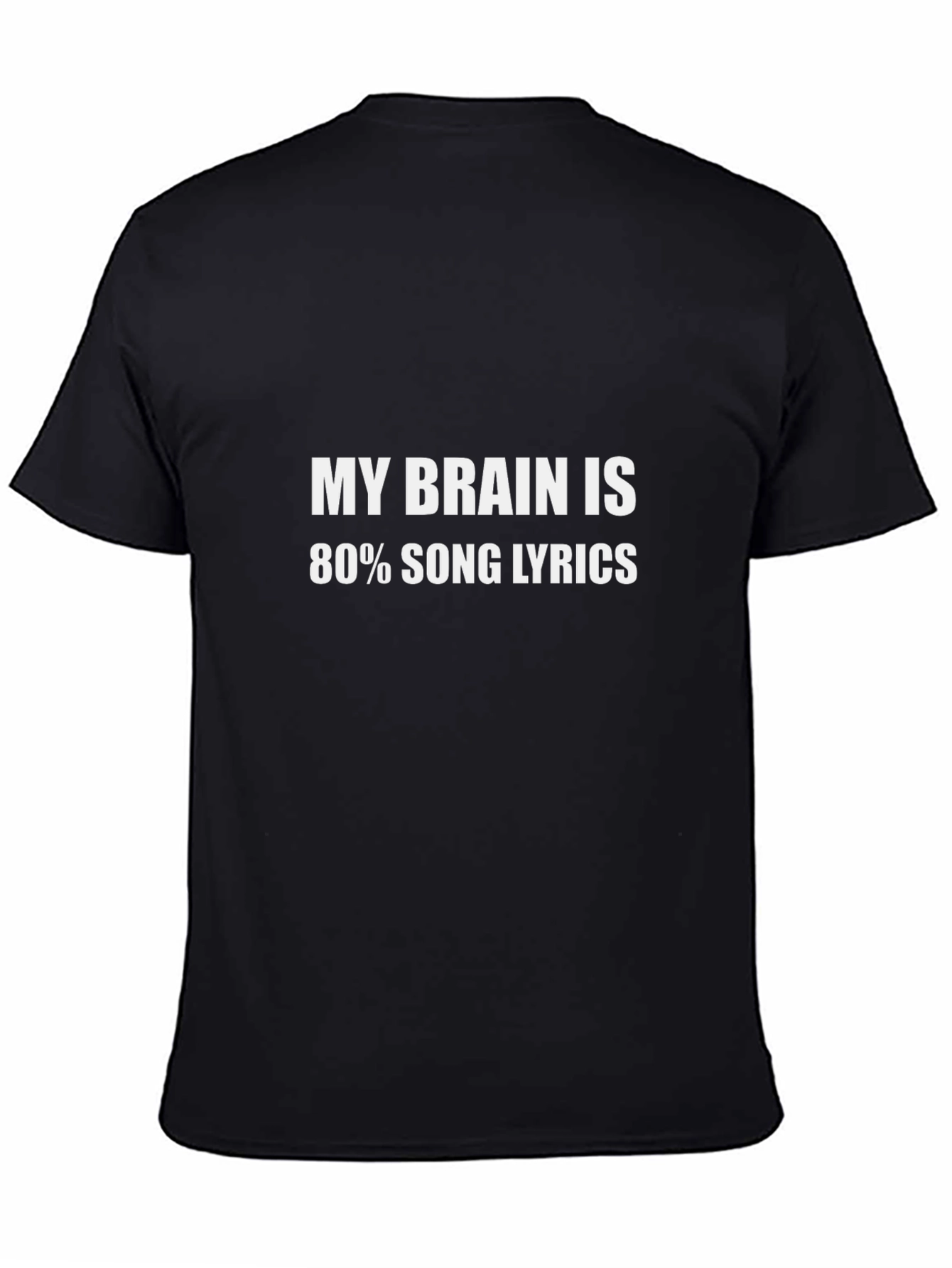 My Brain is 80% Song Lyrics Graphic Tee